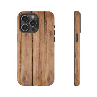 Classic Dark Wood Print Phone Case for iPhone, Samsung And Google Pixel