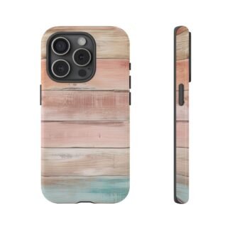 Pastel Timber | Rainbow Colored Wood Print Phone Case for iPhone, Samsung And Google Pixel