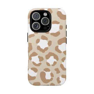 Neutral Beige Leopard Print Phone Case | Phone Case for iPhone, Samsung And Google Pixel