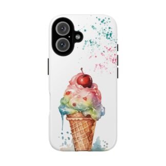Sweet Treat Phone Case | Fun Watercolor Ice Cream Cone Phone Case for iPhone, Samsung And Google Pixel