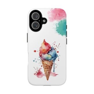 Ice Cream Dream Phone Case | Fun Watercolor Ice Cream Cone Phone Case for iPhone, Samsung And Google Pixel