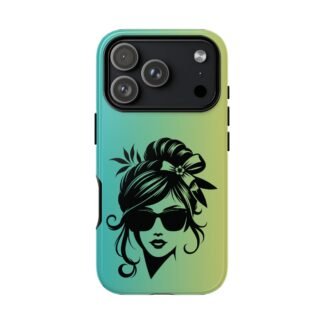 Effortlessly Chic Woman Black Silhouette Phone Case | Phone Case for iPhone, Samsung And Google Pixel