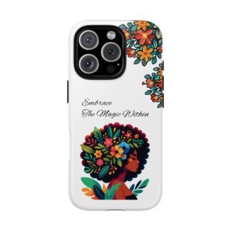 Retro Flower Afro Woman Phone Case | Phone Case for iPhone, Samsung And Google Pixel